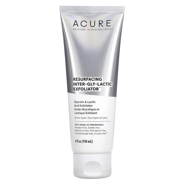 Acure  Resurfacing Inter-Gly-Lactic Exfoliator  1 Each  4 Fl Oz