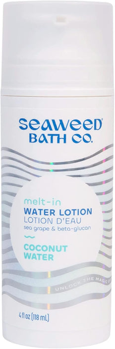 Seaweed Bath Co. Melt-In Water Lotion, Coconut Water Scent 4 OZ