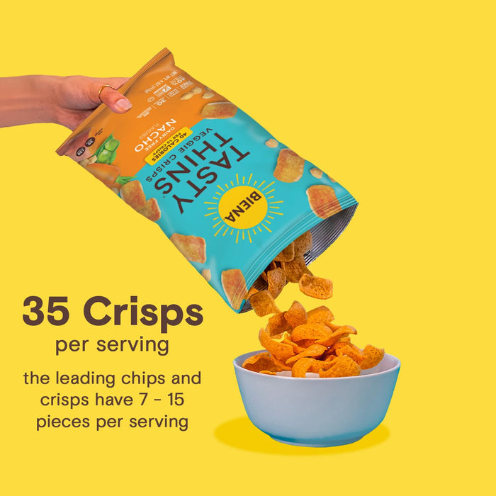 Biena  Tasty Thins Nacho Flavored Veggie Crisps  4 Oz