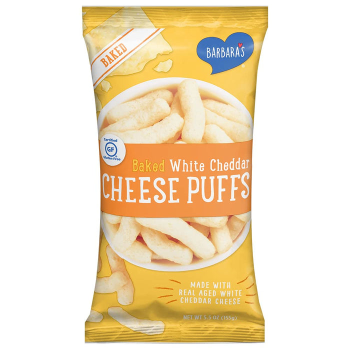 Barbara'S Bakery  Baked White Cheddar Cheese Puffs  5.5 Oz