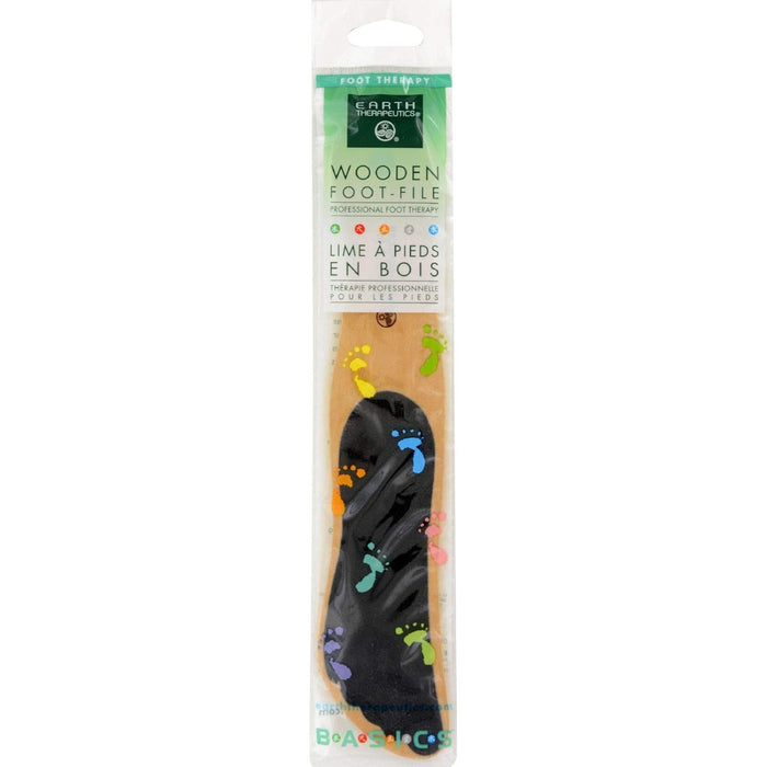 Earth Therapeutics  Wooden Foot File  1 Each  1 Ct