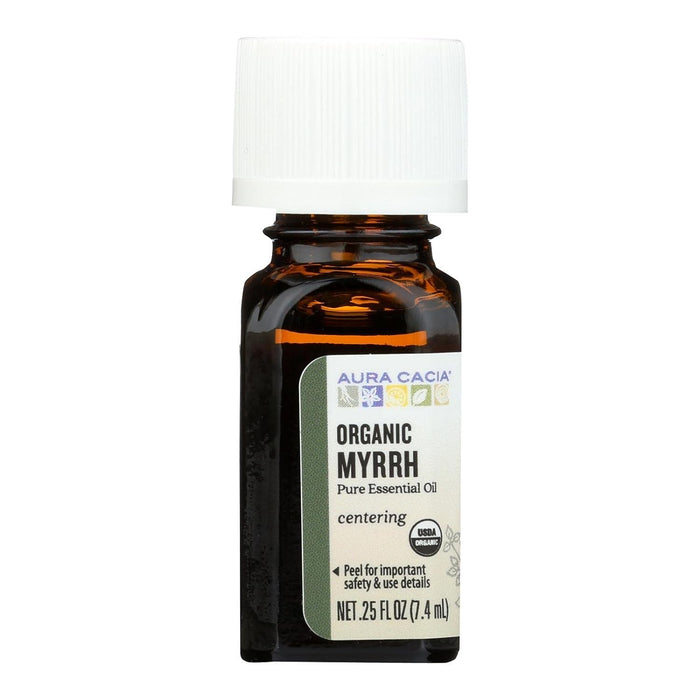 Aura Cacia  Organic Pure Essential Oil Myrrh  1 Each  0.25 Oz