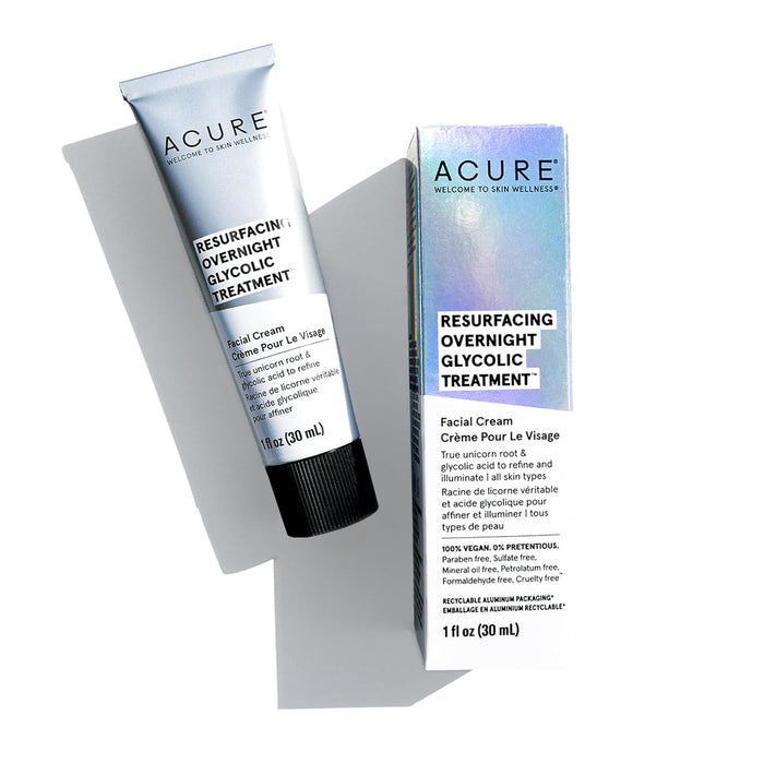 Acure  Resurfacing Overnight Glycolic Treatment  1 Each  1 Oz