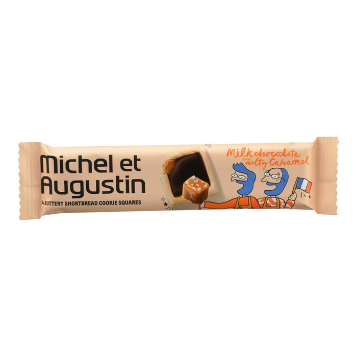 Michel Et Augustin  Cookie Milk Chocolate Melty Caramel 4 Squares  1.2 Oz