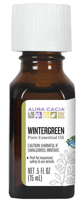 Aura Cacia  Pure Essential Oil Wintergreen  1 Each  0.5 Oz