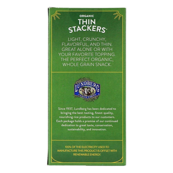 Lundberg Family Farms  Thin Stakers Puffed Grain Cakes Basil & Thyme  6 Oz