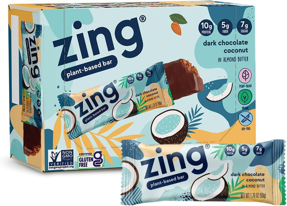 Zing BarDark Chocolate Coconut 6/1.76 OZ