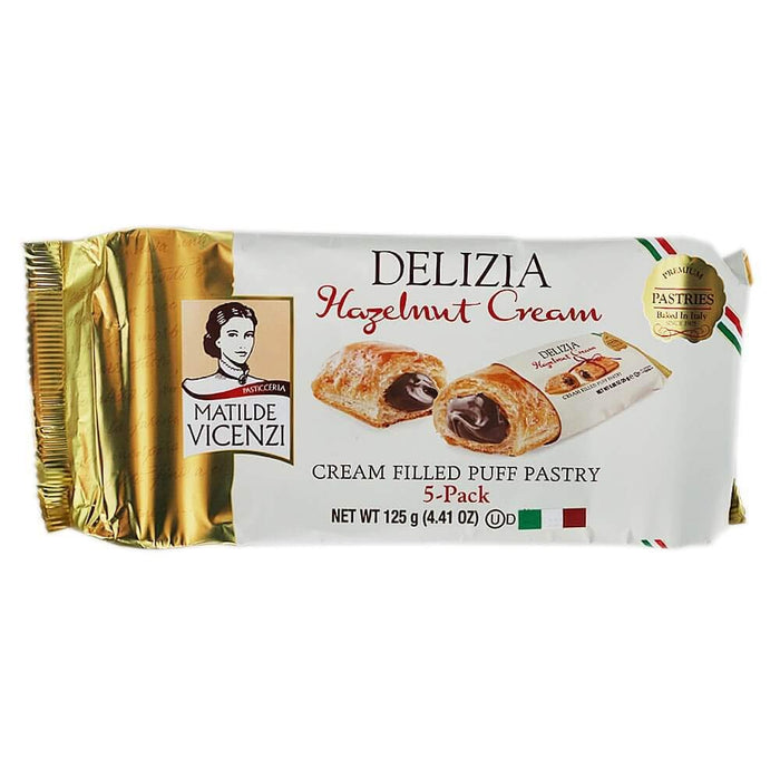 Vicenzi  Delizia Chocolate Filled Puff Pastry  4.41 Oz