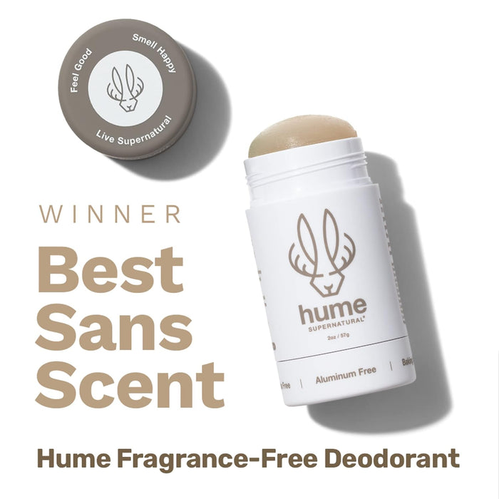 Hume Supernatural  Deodorant Frag Free Stick  1 Each  2 Oz