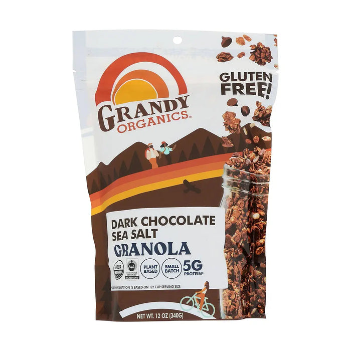 Grandy Organics Granola Organics Dark Chocolate Sea Salt  12 OZ