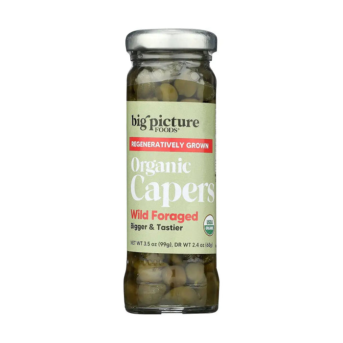 Big Picture Foods Wild Foraged Capers 3.5 Oz