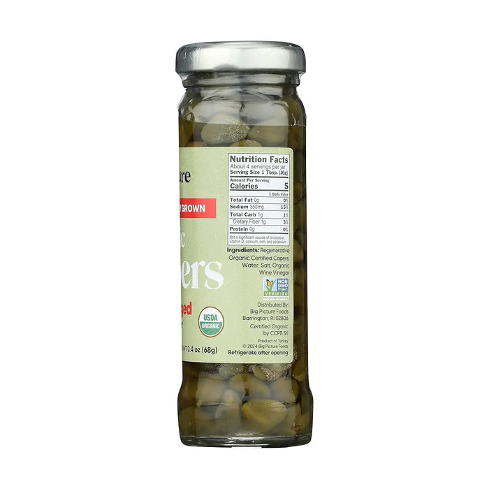 Big Picture Foods Wild Foraged Capers 3.5 Oz