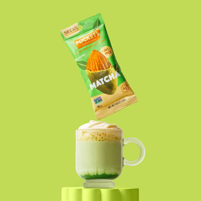 Pocket's Matcha Chocolate Almonds 1.05 oz