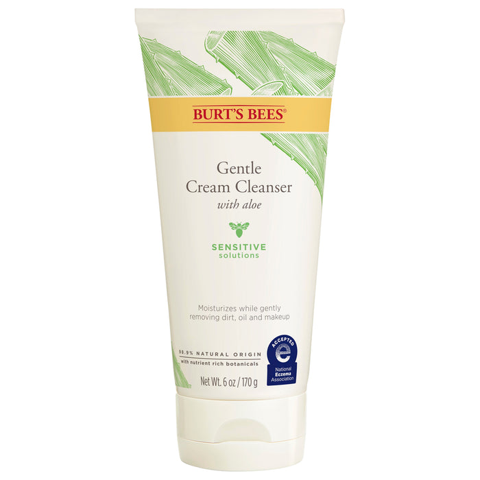 Burt'S Bees Sensitive Solutions With Aloe Gentle Cream Facial Cleanser 6 Oz