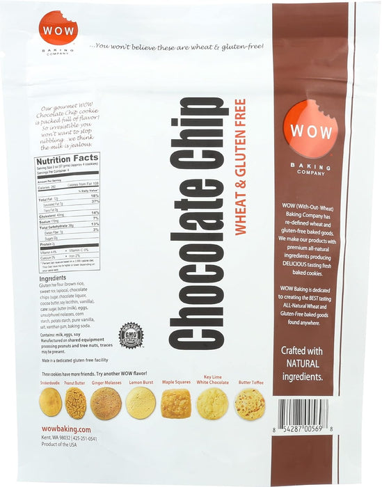 Wow Baking Company Cookies Chocolate Chip Bag 8 OZ