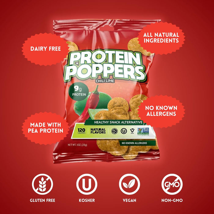 Protein Poppers Chips Chili Lime