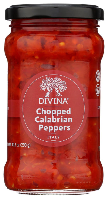 Divina Chopped Calabrian Peppers 10.6 oz