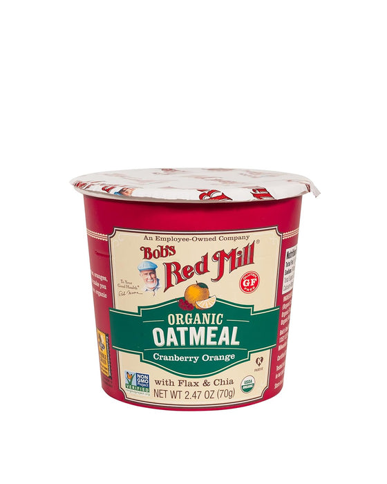 Bob'S Red Mill  Organic Oatmeal Cranberry Orange Cup   2.47 Oz