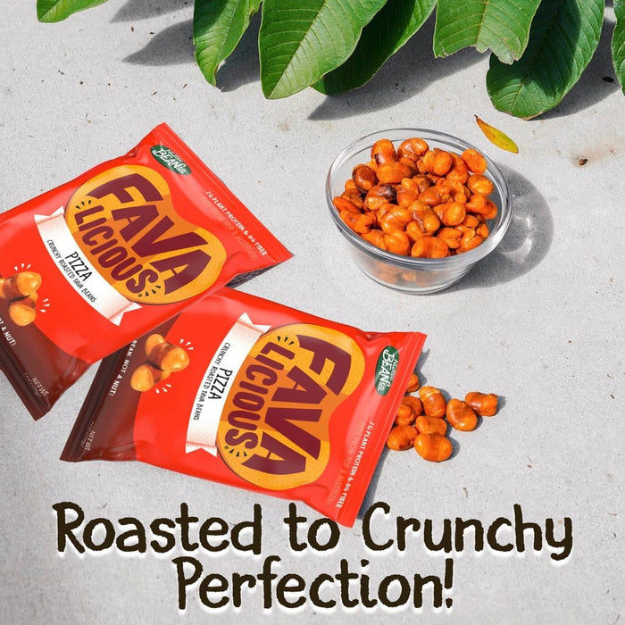 Favalicious Crunchy Roasted Fava Beans Pizza Flavor 2 OZ