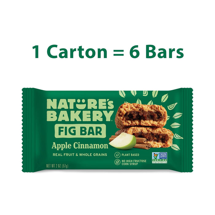 Nature'S Bakery  Stone Ground Whole Wheat Fig Bar Apple Cinnamon  6/2 Oz