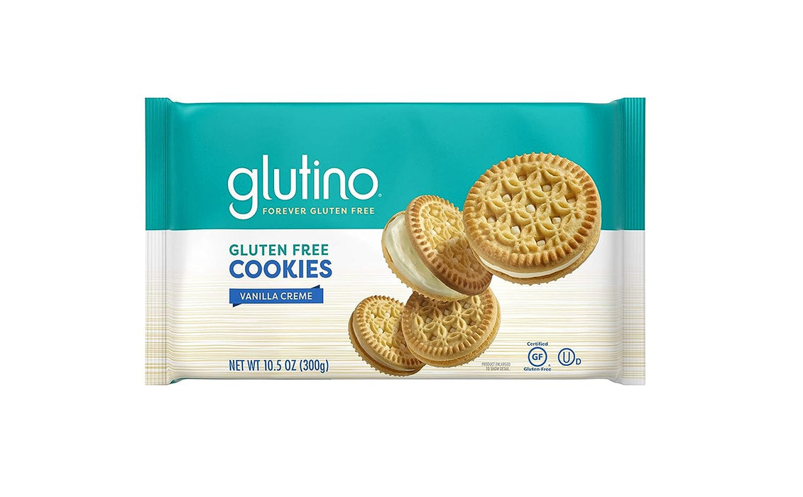 Glutino  Cookies Gluten Free Vanilla Creme  10.5 Oz