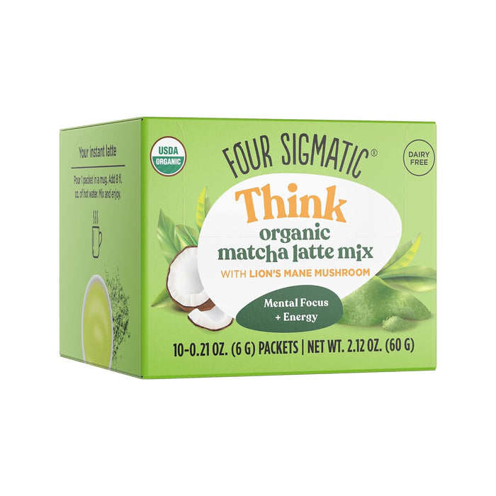 Four Sigmatic  Organic Matcha Latte Lions Mane  1 Each  10 ct