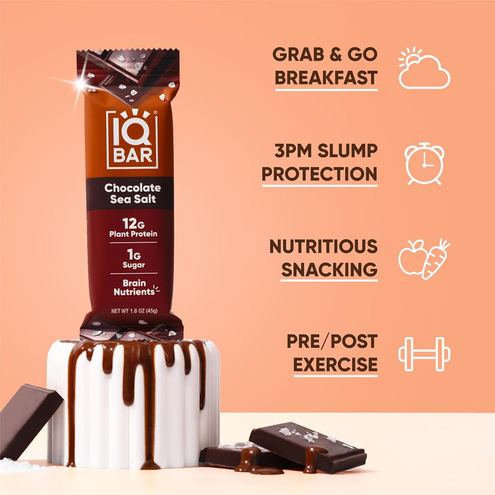 Iq Bar  Chocolate Sea Salt   1.6 Oz