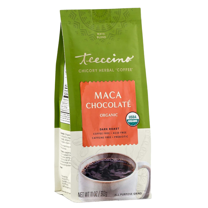 Teeccino  Chicory Herbal Coffee Maca Chocolate   11 oz