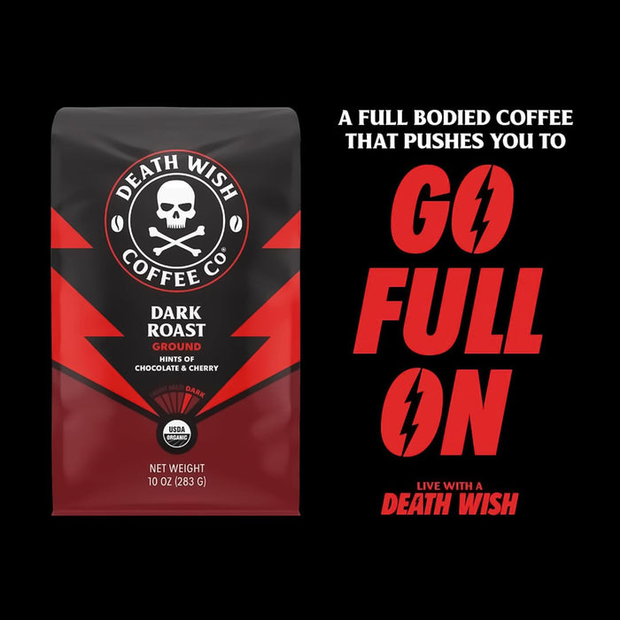 Death Wish Coffee  Ffee Ground   16 oz