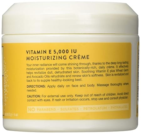 Jason Natural Moisturizing Creme Revitalizing Vitamin E 5000 Iu 4 Oz