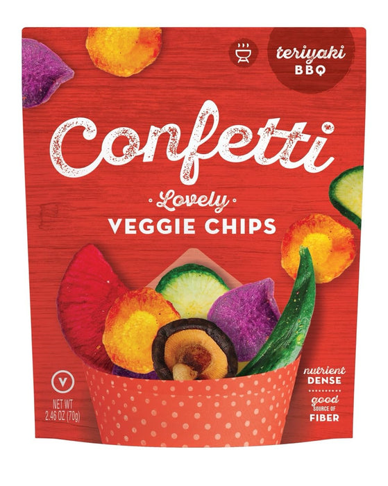 Confetti Lovely Vegetable Chips Teriyaki Barbeque 2.46 OZ