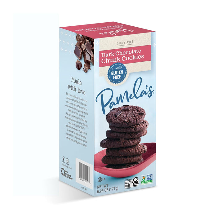 Pamela'S  Cookies Dark Chocolate Chunk Gluten Free  5.29 Oz