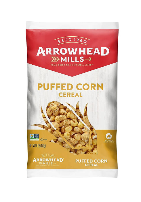 Arrowhead Mills  All Natural Puffed Corn Cereal   6 Oz