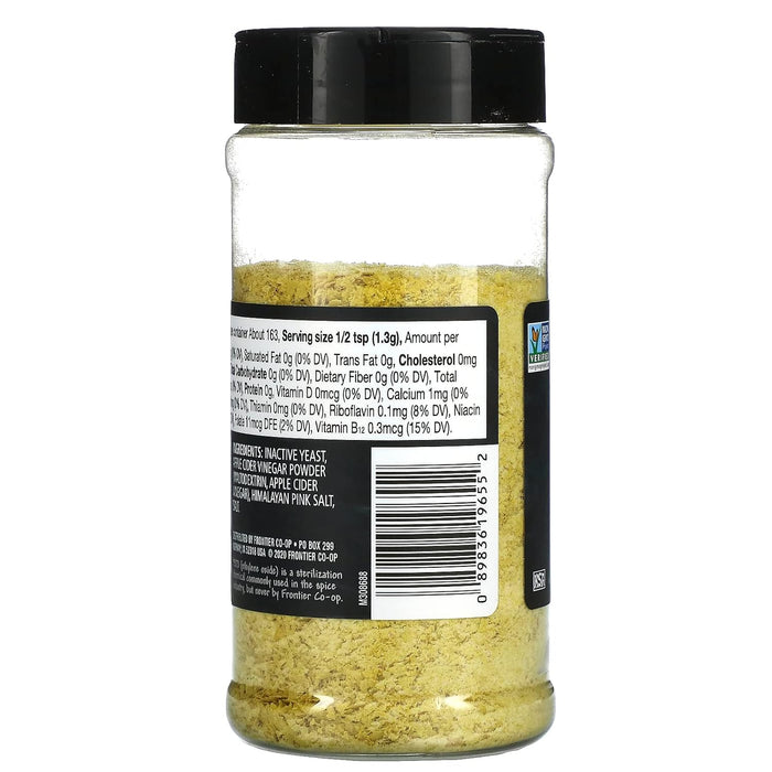 Frontier Nat Prod Co-Op  Premium Nutritional Yeast Himalayan Salt & Apple Cider Vinegar  1 Each  7.5