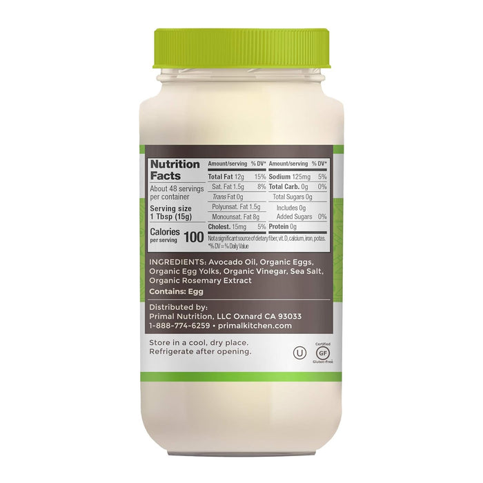 Primal Kitchen Mayo With Avocado Oil 24 oz