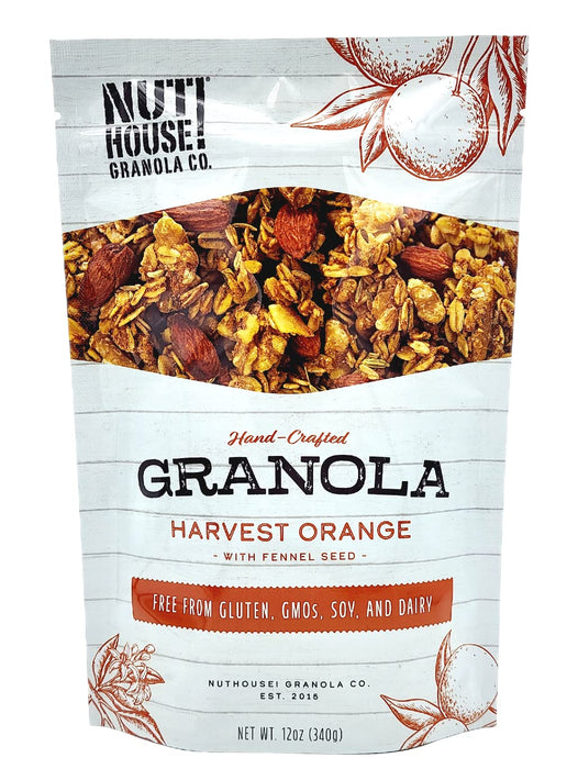 Nuthouse Granola Co  Granola Harvest Orange 12 OZ