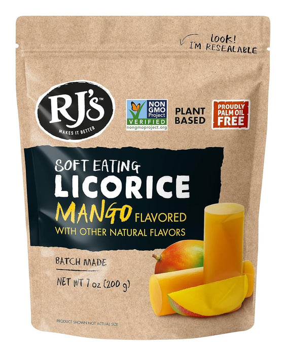 Rj's Soft Eating Mango Licorice 7 oz