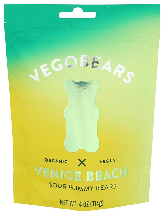 Vegobears Organic Gummy Bears Venice Beach Bag 4 oz