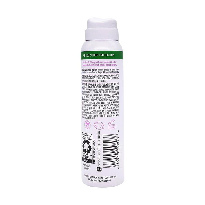 SCHMIDTS DEODORANT Clean Powder Deodorant Spray 3.2 OZ