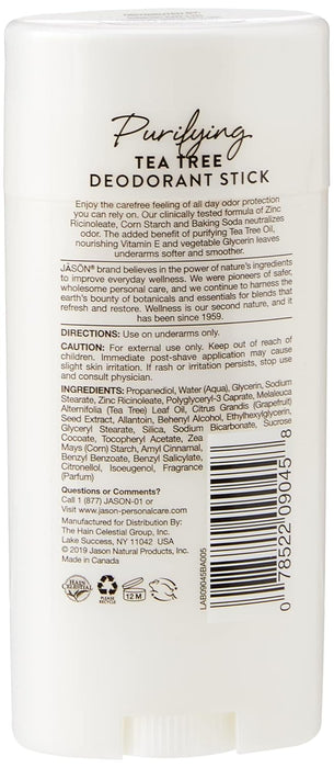 Jason Natural Products  Deodorant Stick With Purifying Tea Tree 2.5 Oz