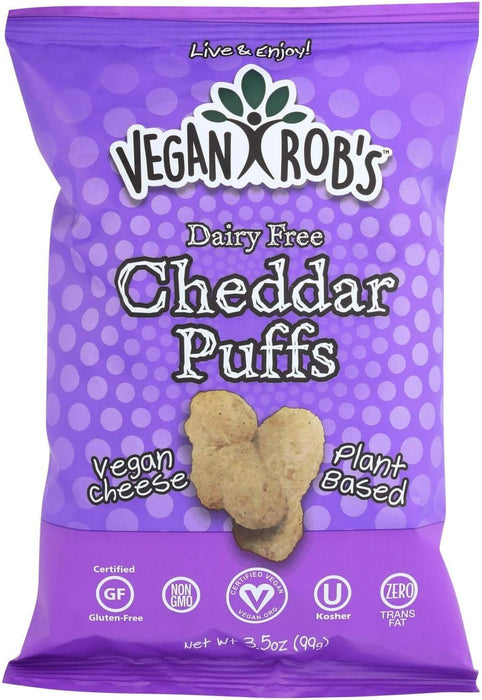 Vegan Rob`S  Dairy Free Cheddar Puffs  3.5 Oz