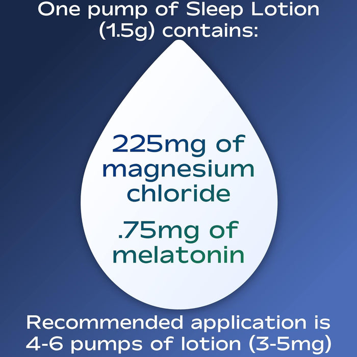 Magnesium Sleep Lotion with Melatonin and Lavender Essential Oils 8 oz