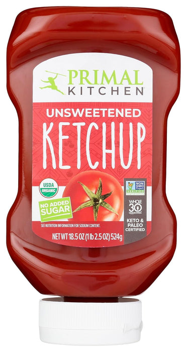 Primal Kitchen Organic Ketchup Unsweetened 18.5 oz