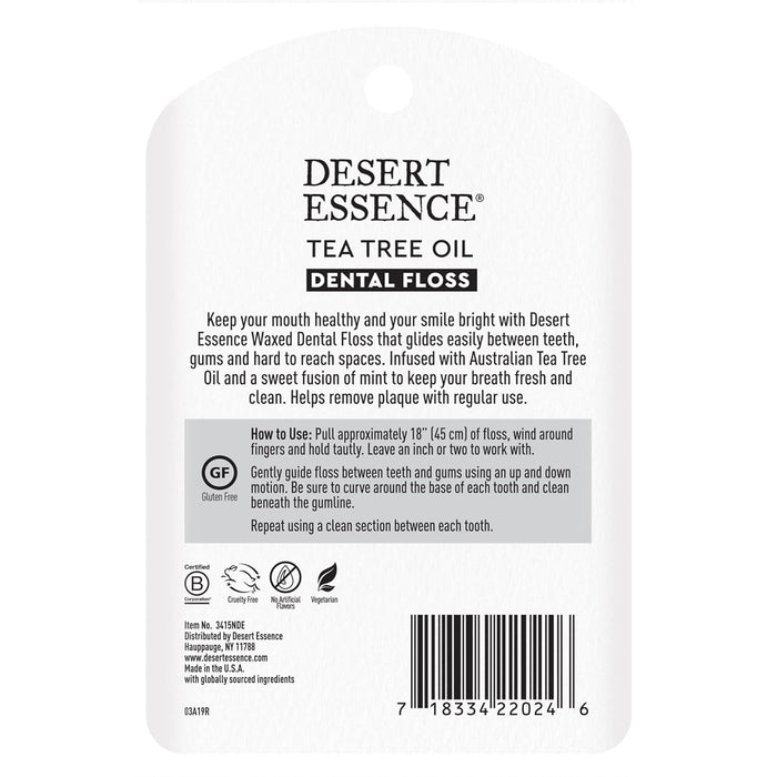 Desert Essence  Dental Floss Tea Tree Oil  50 Yd