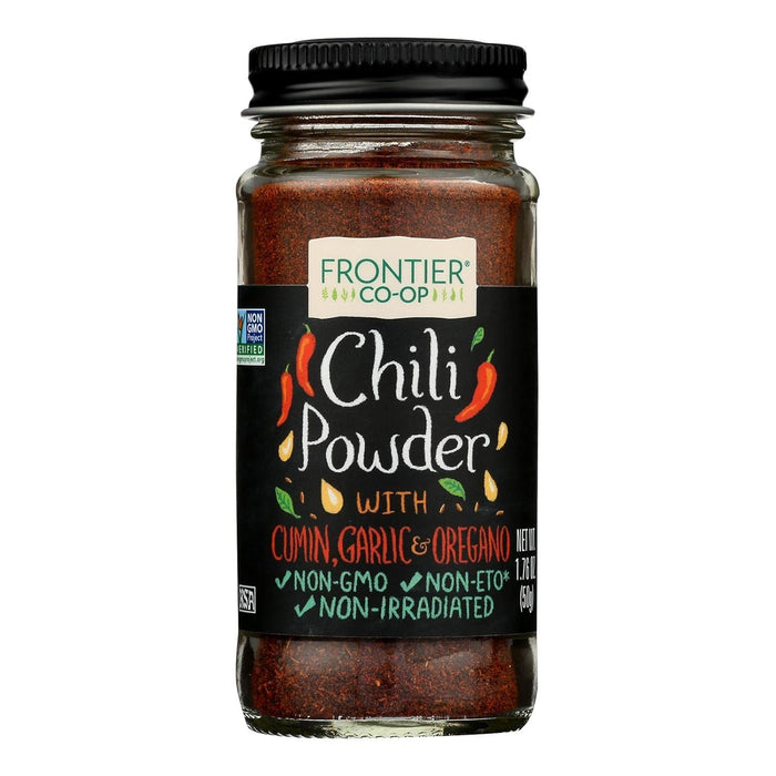 Frontier Nat Prod Co-Op  Chili Powder No Salt With Cumin Garlic & Oregano  1 Each  1.76 Oz