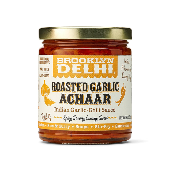 Brooklyn Delhi  Roasted Garlic Achaar Indian Chili Sauce 9 oz