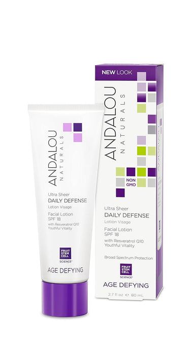 Andalou Naturals Ultra Sheer Daily Defense Facial Lotion With Spf 8 2.7 Oz