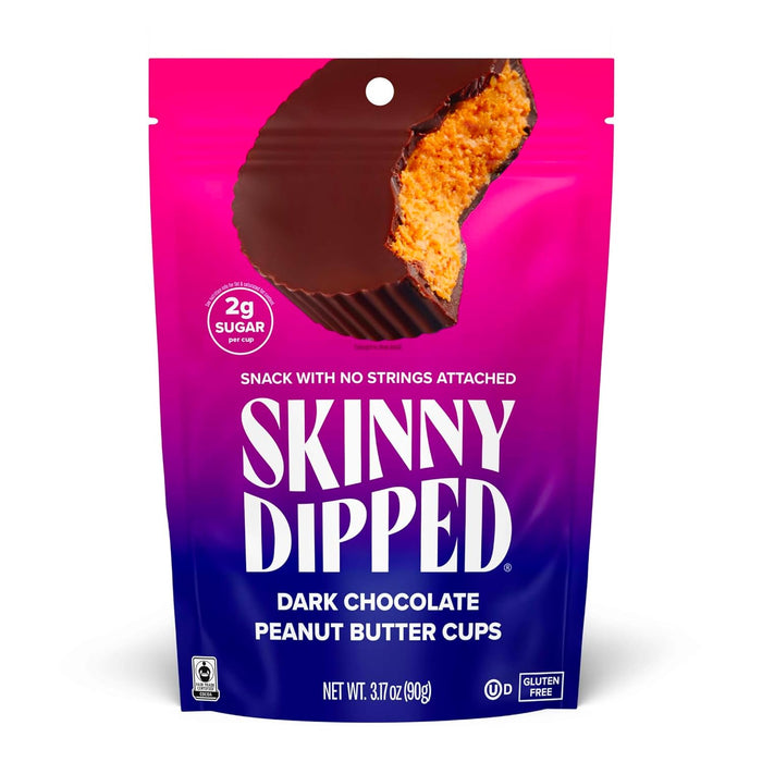 Skinnydipped  Peanut Butter Dark Chocolate Cups   3.17 Oz