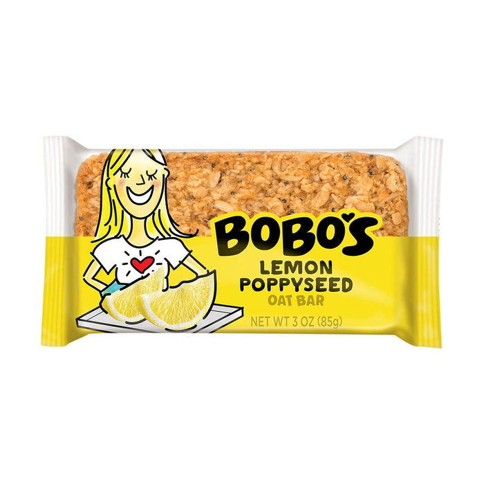 Bobo'S Oat Bars Lemon Poppyseed Oat Bar 3 Oz