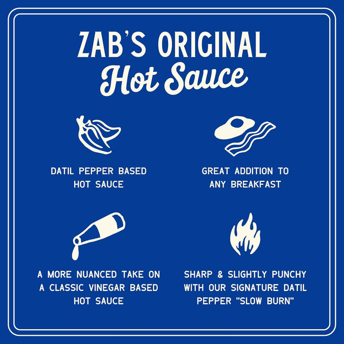 Zab's Zesty Original Style Hot Sauce 6 Fl